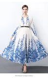 Fongt New Women's Dress Dress Oversized Dress Print 100 Folds T-Shirt With T-Shirt Holiday Casual Dress