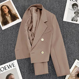 Fongt Jade Green Suit Jacket Female Autumn 2024 New Small Person Temperament Casual Versatile Small Suit Woman-Outfit