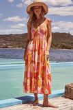 Fongt High-End 2025 Spring And Summer Women's New Sexy Print Slinged Dopamine Wearing Dress Women