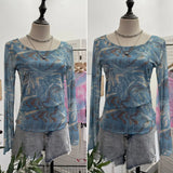 Summer Sunscreen Mesh Yarn Women 2025 Summer New Long-Sleeved T-Shirt