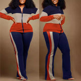 Fongt 2024 New Women's Long-Sleeved Zipper Trousers