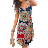 V-neck Sleeveless Loose A-Line