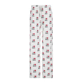 Fongt Cloth Forget Street Love Print Straight Knitted Trousers Loosely Tied With H-Hops Casual Trousers