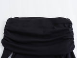 New Breast-Wiped Slim Long-Sleeved Mini Dress 5644856-Outfit