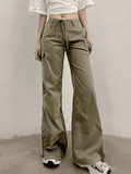 Straight Leg Pocket Cargo Pants-Outfit