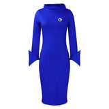 Fongt Women's 2025 Autumn And Winter 2025 New Long-Sleeved Ass Professional OL Temperament Large African Dress