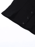 Black Button Down Corset Top-Outfit