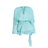 Fongt Temperament Sweet Wind Dress Woman 2025 Spring New Fashion Collar Collar Folds Solid Color Short Skirt