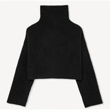 Black High Neck Knitted Sweater-Outfit