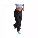 Direct Fashion Loose Wide Leg Jeans Trousers Women-Outfit