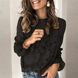 Shirt Elegant Flare Long Sleeve