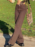 Corduroy Straight Leg Pants-Outfit