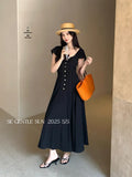 Fongt Special Price Does Not Return] Xiu Xixi 2025 Summer High-Waisted Dress Pure Desire Holiday Dress Women 88332