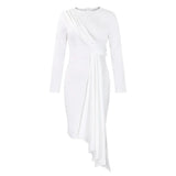 Fongt Autumn Long Sleeves Elegance OL Pencil Dress Size Africa Dress