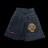Denim Shorts Men's Spring / Summer 2024 Trendy Denim Trousers Loose Casual Trousers-Outfit