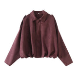 Fongt And Winter Women's New Velvet Texture Effect Pilot Long-Sleeved Jacket Jacket