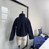 Fongt Spring And Autumn New Temperament Trend Collar Buckle Jacket Short Jacket