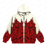 Fongt Millennium Wind Round Collar Skeleton Hoodie Couples Style 2023 Autumn And Winter New Long-Sleeved Skull