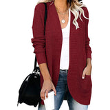 Fongt Exclusively For The Autumn And Winter New Ladies Fashion Long Sleeve Pocket Sweater Knit