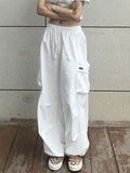 High Waist Pocket Cargo Pants-Outfit