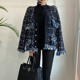 Fongt Knitted Tu-Song Brooch Mixed Small Scented Sweater Knitted Jacket For Autumn/Winter 2025