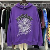 Fongt 2025 Spoder Spider Web Print Hooded Hooded Hooded Hooded Casual Loose New