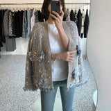 Fongt Knitted Tu-Song Brooch Mixed Small Scented Sweater Knitted Jacket For Autumn/Winter 2025