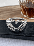 Skull Heart Pattern Ring-Outfit