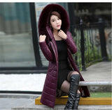 7XL 8XL Winter Parkas Women 2020 Genuine Leather Coat Down Cotton Jacket Female Thicken Warm Tops Hooded