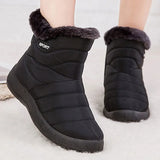 Boots Women's Boots Non-slip Women Winter Boots Fur Warm Ankle Boots For Women Down waterproof Booties Botas Mujer
