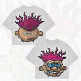 Printing Of Men's T-Shirt Blutosatire Billdog Cotton Oversized Picture-Outfit