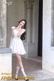 Dress Women Summer 2023 New Elegant Vintage Sexy Korean Casual Dresses Prom Evening Party Fashion Robe Female Slim