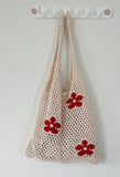 Cut-out Flowers Shoulder Eco Bag-Outfit
