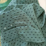 Women's Chiffon Dot Print Shirt Spring Fall Korean Loose 4xl Casual Blouses Chic Camisas Elegant Long Sleeve Pullover Tops