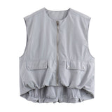 Fongt Summer New Loose Casual Cardigan Women's Vest Vest A14021