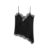 Fongt Women's ZA Irregular Lace Side Pure Lusty Dress