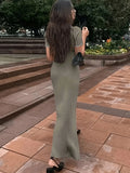 Fongt Temperament Splicing Bumpy-Buted Short-Sleeved Single-Dcupuncture Knitted Dress