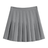 Fongt Pants Zip Button) Pleated Skirt JK Uniform Skirt Versatile Skirt Spring And Summer Short Skirt