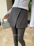 Fongt Xixi 2025 Autumn And Winter White Standard Temperament High Waist Half-Body Skirt With A Hip A Short Skirt Female Thicker 85285