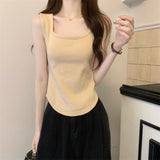 Temperament Fish Bone Vest Women's Summer New Slings Wearing French Slimming Inside And Fashionable Sleeveless Top