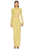 Spring New Women's Temperament Sexy Long-Sleeved T Ruth-Envested Dress