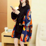 Hoodies Women Autumn Winter Trendy Hooded Jackets Korean Style Loose Plus Velvet Thickened Hoodie Casual Mid-length