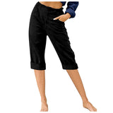 And Linen Fashion Loose High Waist
