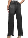 Vintage Women Wide Leg Pants Loose And Slim Cat Beard Monkey Jeans-Outfit