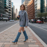 Fongt Code Women's Double Buckle Solid Color Of The Coat Coat Casual Temperament British Style Cloth Women