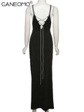 Sexy Slip Slit Bodycon Maxi Dress for