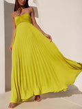 Fongt Women's Dress Solid Color Thoracic Skirt Skirt Sleeveless Fashion New Female 8060
