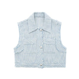 New Rough Lapel Short Textured Vest 7484246-Outfit