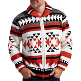 Fongt Men's Autumn And Winter Men's Knitwear Jacket Collar Long-Sleeved Cardigan Sweater