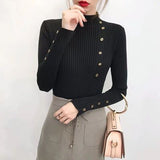 Fongt Sweater Women's Autumn And Winter New Knitted Shirt Thick Long Sleeves To Put On The Bottom